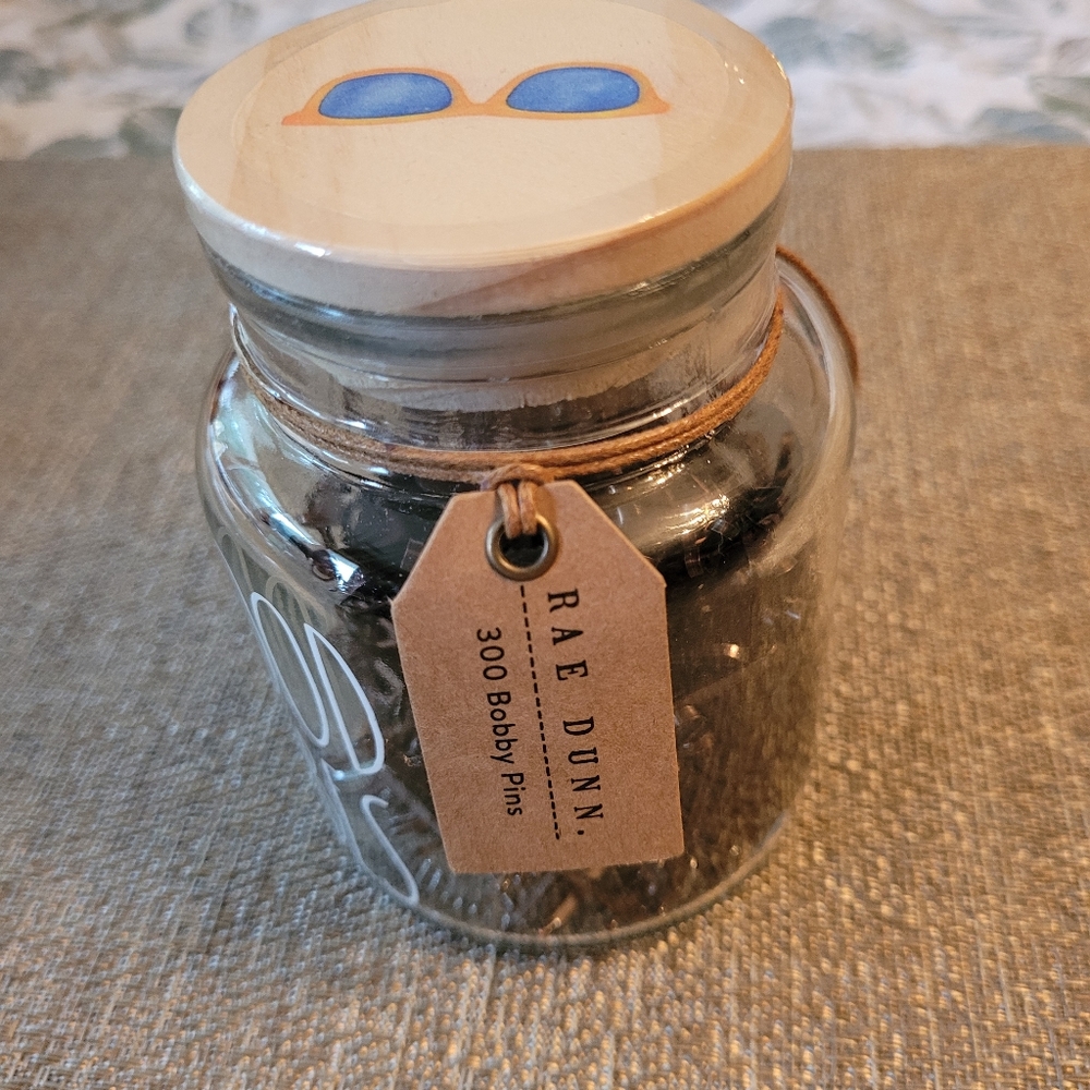 Rae Dunn bobby pin jar - Picture 2 of 5